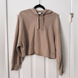 All in Motion | Tan Cropped Hoodie